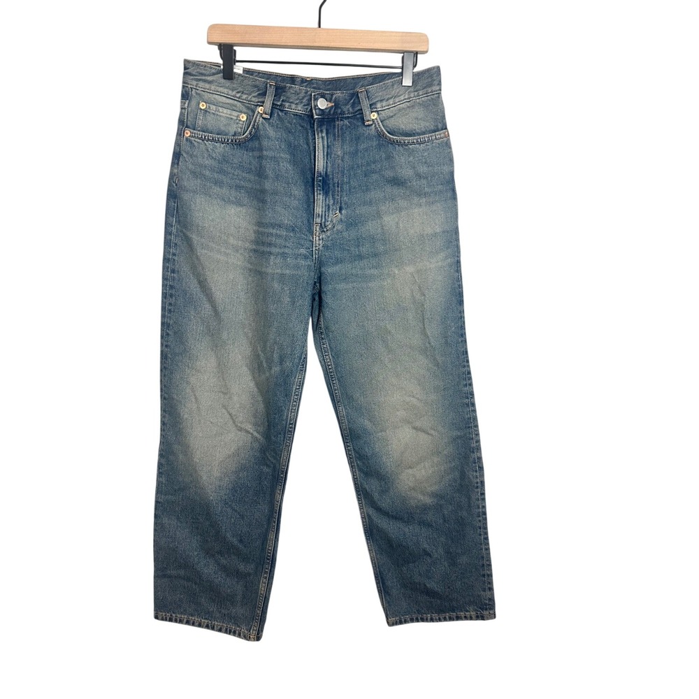 Weekday Galaxy Loose Straight Jeans Mens 30x30 Blue Medium Wash Denim Skater 90s